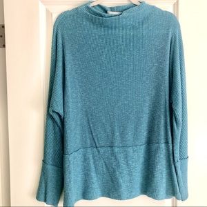 Anthropologie | Ari + Ali Mock Neck Long Sleeve Top |  Size: L